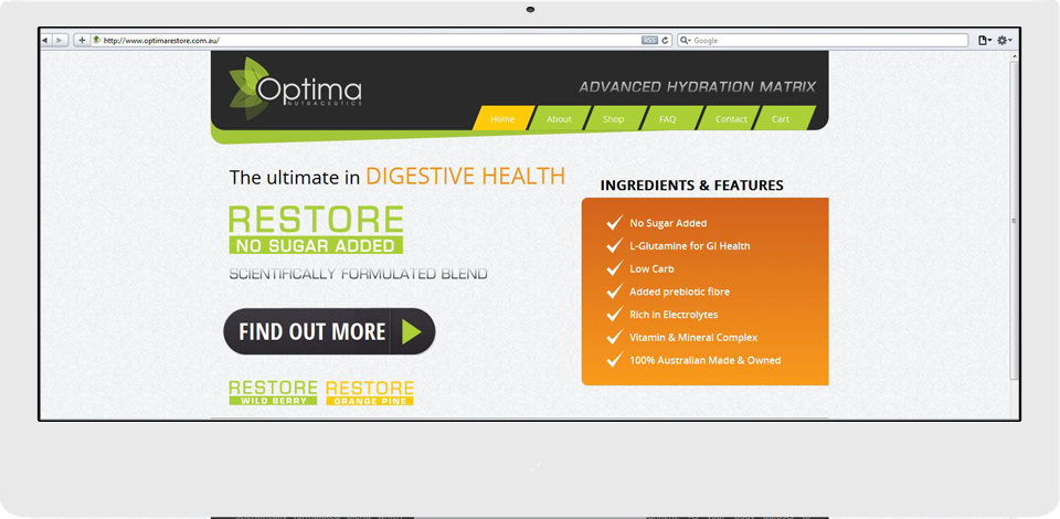 Optima RESTORE: Nutritional Supplement Co.